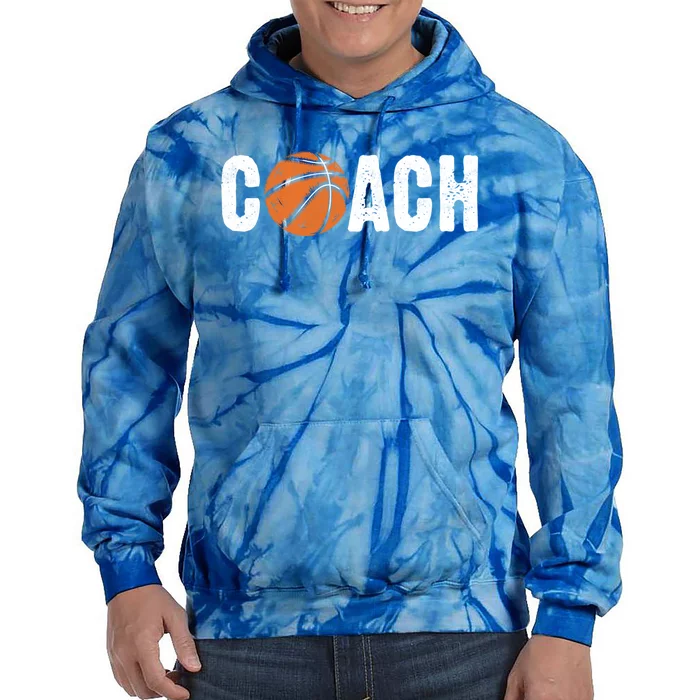 Vintage Basketball Coaches Funny For Dad Mom Uncle Papa Gift Tie Dye Hoodie