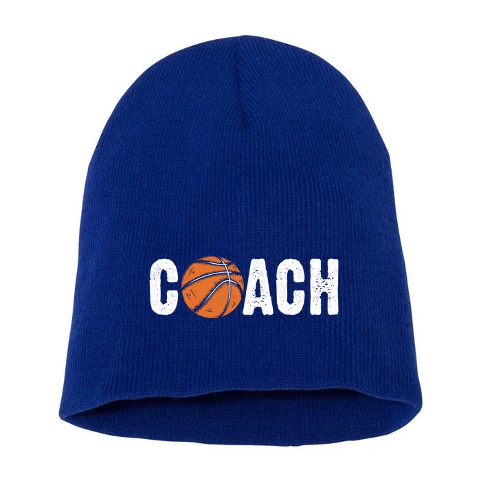 Vintage Basketball Coaches Funny For Dad Mom Uncle Papa Gift Short Acrylic Beanie