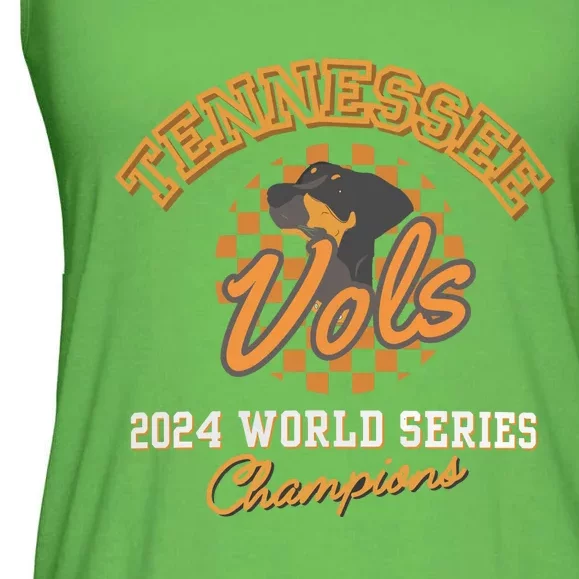 Vols Baseball Champs 2024 Can Cooler Vols Coozie Ladies Essential Flowy Tank