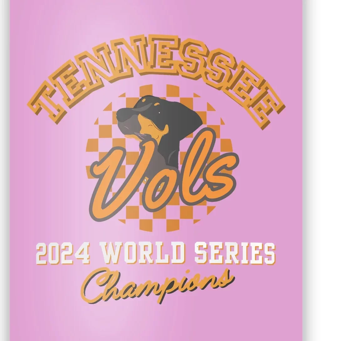 Vols Baseball Champs 2024 Can Cooler Vols Coozie Poster