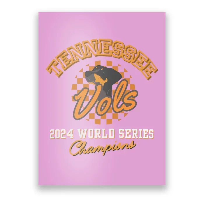 Vols Baseball Champs 2024 Can Cooler Vols Coozie Poster