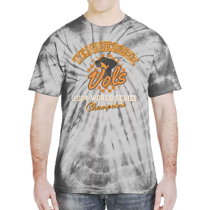 Vols Baseball Champs 2024 Can Cooler Vols Coozie Tie-Dye T-Shirt