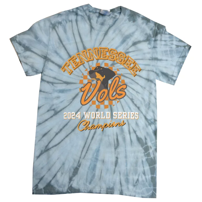 Vols Baseball Champs 2024 Can Cooler Vols Coozie Tie-Dye T-Shirt