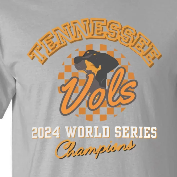 Vols Baseball Champs 2024 Can Cooler Vols Coozie Tall T-Shirt