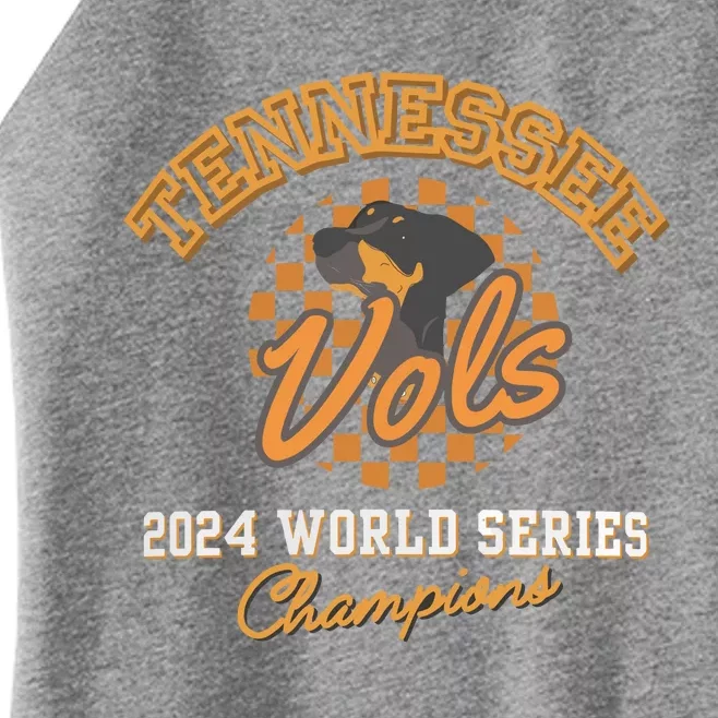 Vols Baseball Champs 2024 Can Cooler Vols Coozie Women’s Perfect Tri Rocker Tank