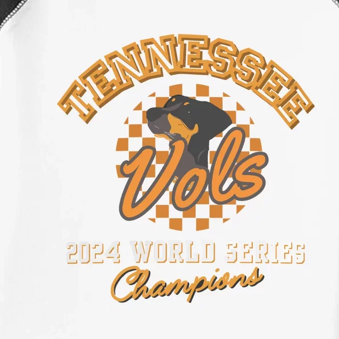 Vols Baseball Champs 2024 Can Cooler Vols Coozie Infant Baby Jersey Bodysuit