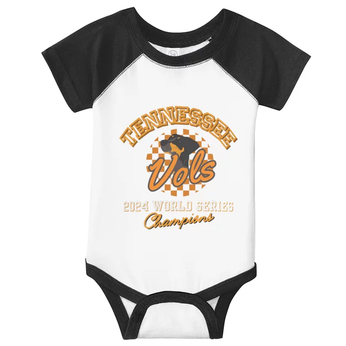 Vols Baseball Champs 2024 Can Cooler Vols Coozie Infant Baby Jersey Bodysuit