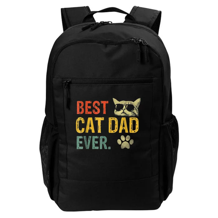 Vintage Best Cat Dad Ever Cat Daddy Gift shirt Daily Commute Backpack