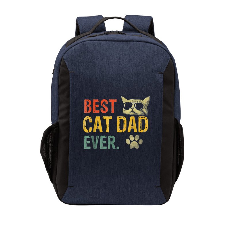 Vintage Best Cat Dad Ever Cat Daddy Gift shirt Vector Backpack