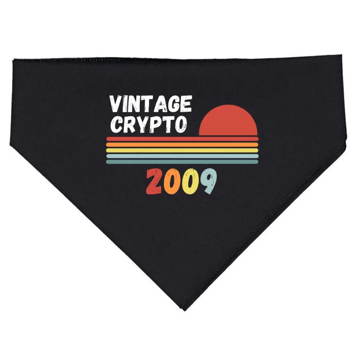 Vintage BTC, Crypto 2009, Bitcoin Crypto, HODL Bitcoin, Retro USA-Made Doggie Bandana