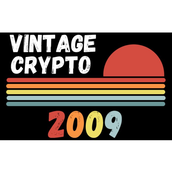 Vintage BTC, Crypto 2009, Bitcoin Crypto, HODL Bitcoin, Retro Bumper Sticker