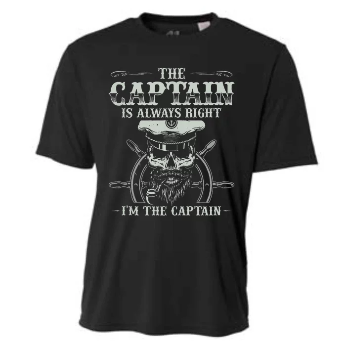 Vintage Boat Captain Men Boating Funny Boat Lover Gift Cooling Performance Crew T-Shirt