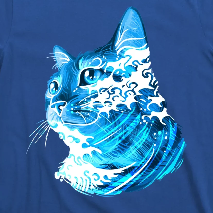 Vote Blue Cat Wave For Kamala Harris 2024 Election T-Shirt