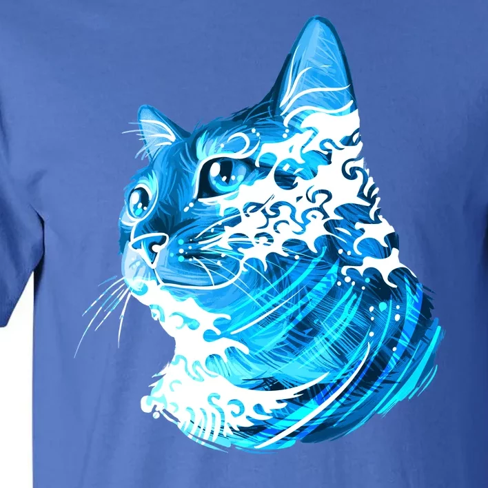 Vote Blue Cat Wave For Kamala Harris 2024 Election Tall T-Shirt