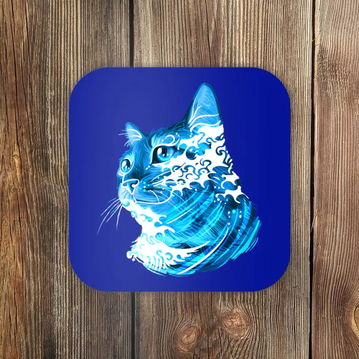 Vote Blue Cat Wave For Kamala Harris 2024 Election Coaster