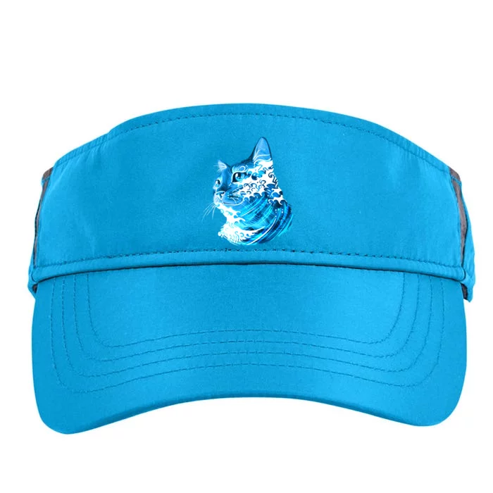 Vote Blue Cat Wave For Kamala Harris 2024 Election Adult Drive Performance Visor