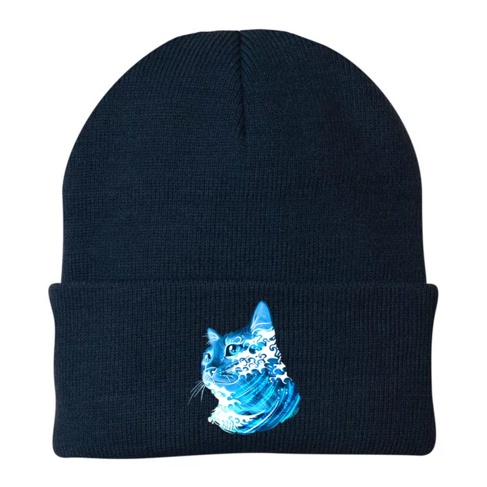 Vote Blue Cat Wave For Kamala Harris 2024 Election Knit Cap Winter Beanie