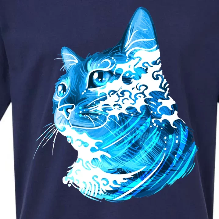 Vote Blue Cat Wave For Kamala Harris 2024 Election Sueded Cloud Jersey T-Shirt