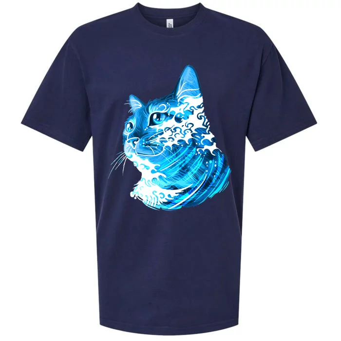 Vote Blue Cat Wave For Kamala Harris 2024 Election Sueded Cloud Jersey T-Shirt