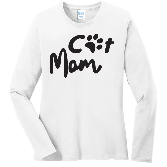 Vintage Best Cat Mom Ever Bump Fit Mothers Day Sweatshirt Ladies Long Sleeve Shirt