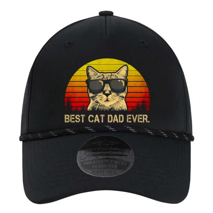 Vintage Best Cat Dad Ever Cat Daddy Father Performance The Dyno Cap