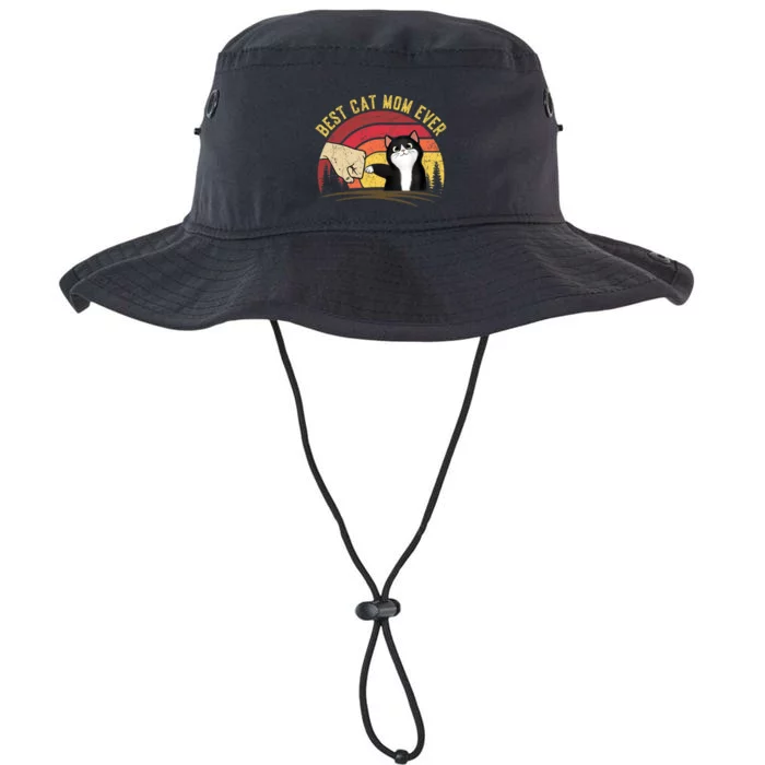 Vintage Best Cat Mom Ever Cat for Wo - Funny Cat Legacy Cool Fit Booney Bucket Hat