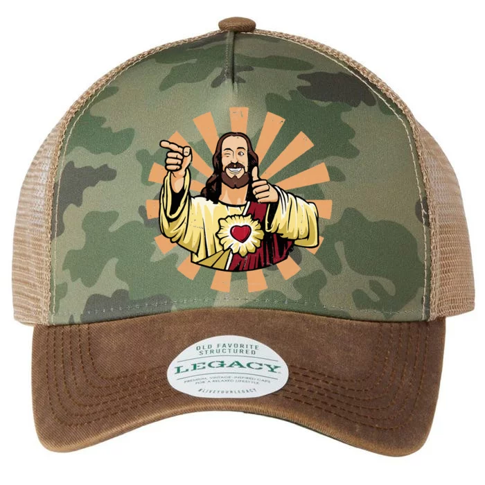 Vintage Buddy Christ Legacy Tie Dye Trucker Hat