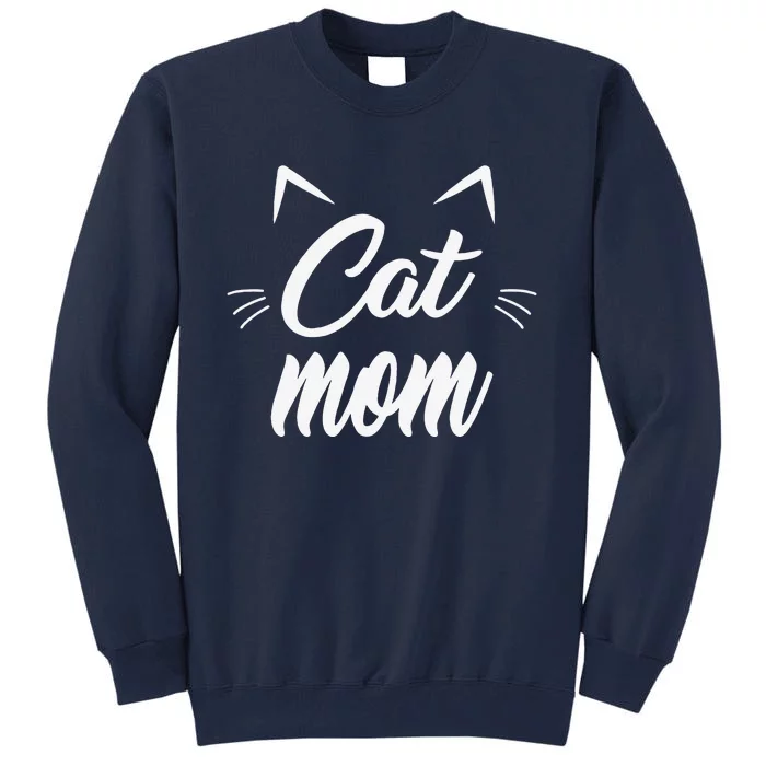 Vintage Best Cat Mom Ever Cat Mother's Day Gift Tall Sweatshirt