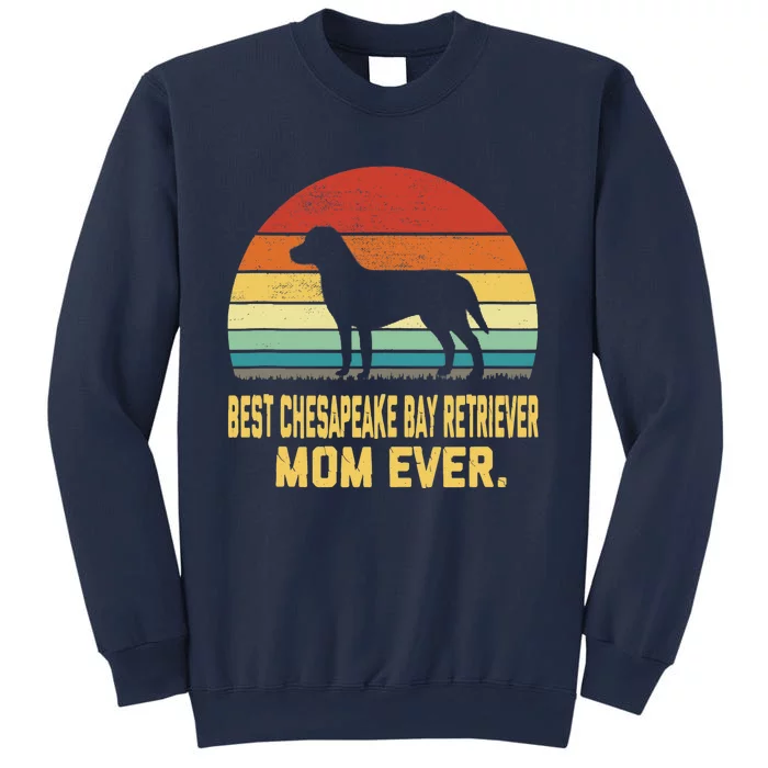 Vintage Best Chesapeake Bay Retriever Mom Ever Tank Top Sweatshirt