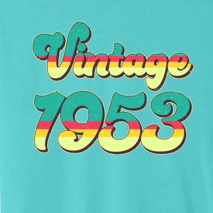 Vintage Bright Colors 1953 70th Birthday ChromaSoft Performance T-Shirt