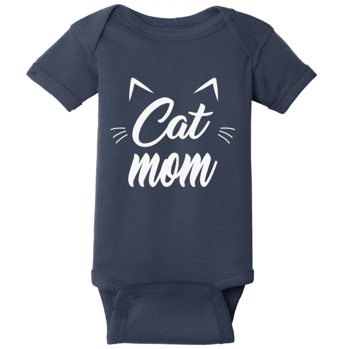 Vintage Best Cat Mom Ever Cat Mother's Day Gift Baby Bodysuit