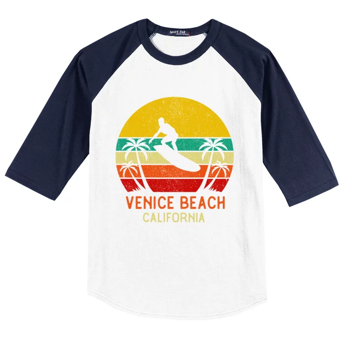 Venice Beach California Sunset Baseball Sleeve Shirt