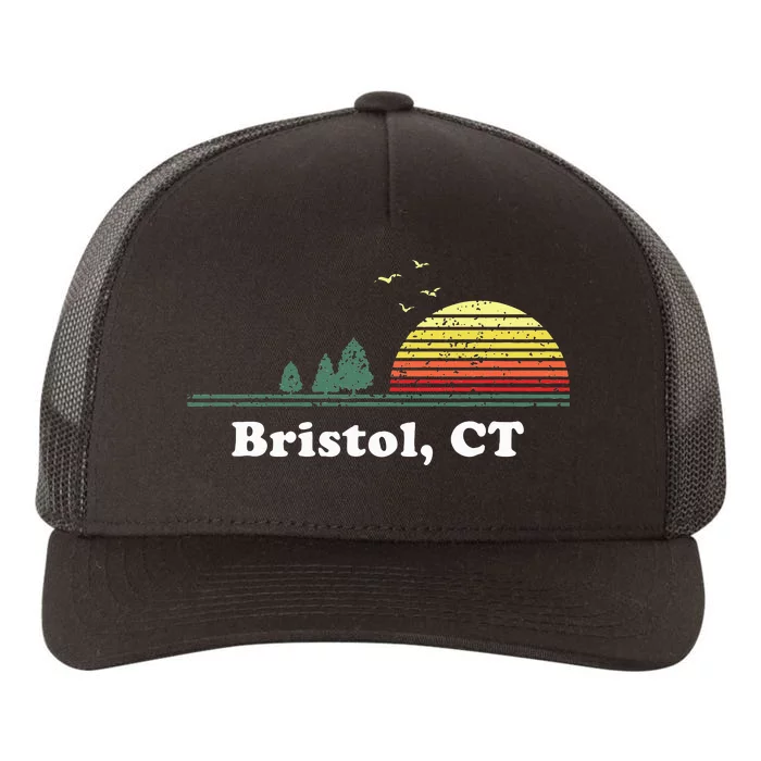 Vintage Bristol Connecticut Home Souvenir Yupoong Adult 5-Panel Trucker Hat