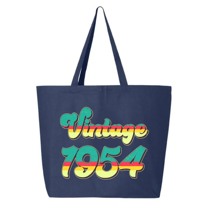 Vintage Bright Colors 1954 70th Birthday 25L Jumbo Tote