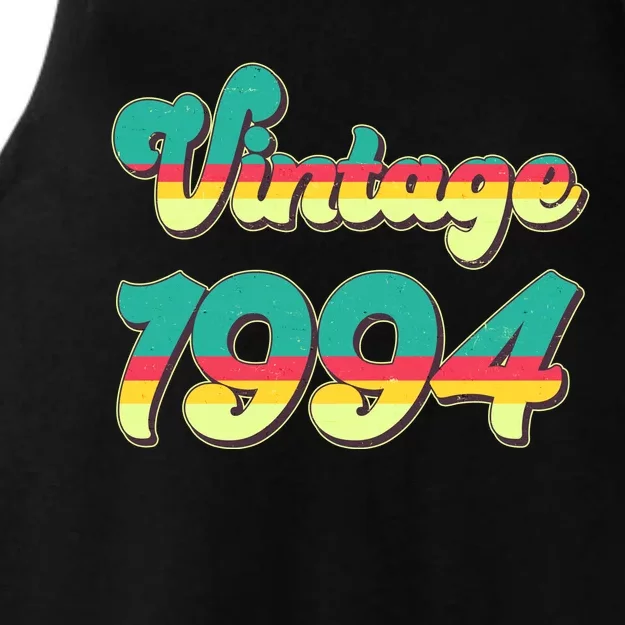 Vintage Bright Colors 1994 30th Birthday Ladies Tri-Blend Wicking Tank