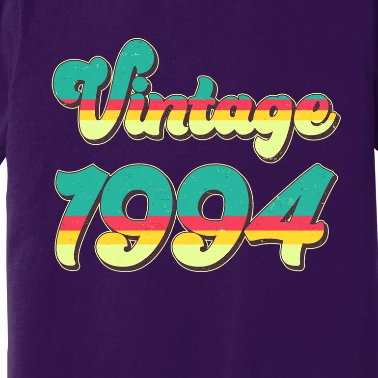 Vintage Bright Colors 1994 30th Birthday Premium T-Shirt