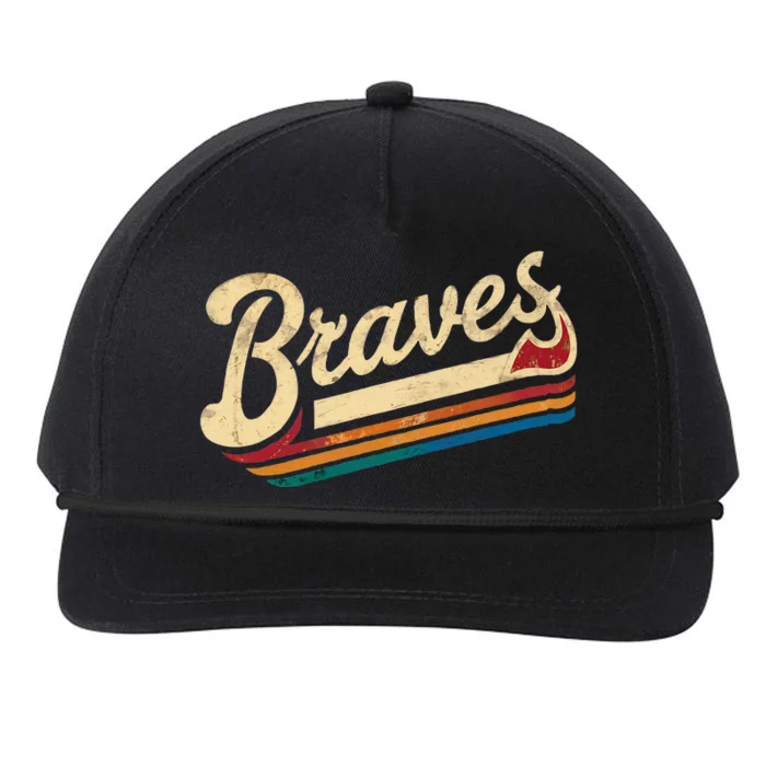 Vintage Brave Classic Name Retro Snapback Five-Panel Rope Hat