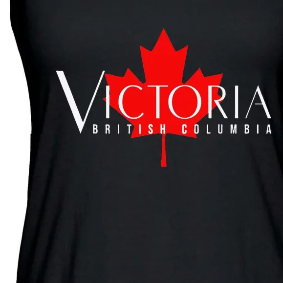 VICTORIA BRITISH COLUMBIA BC CANADA GARDEN CITY MAPLE LEAF Ladies Essential Flowy Tank