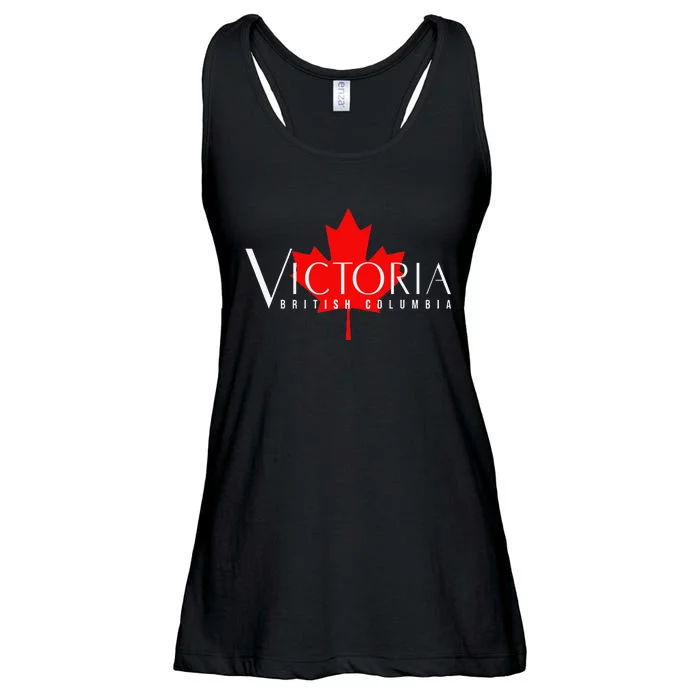 VICTORIA BRITISH COLUMBIA BC CANADA GARDEN CITY MAPLE LEAF Ladies Essential Flowy Tank