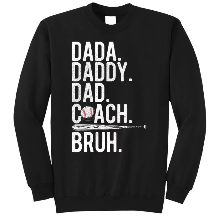 Vintage Baseball Coach Dad Fathers Day Funny Family Humor Sweatshirt