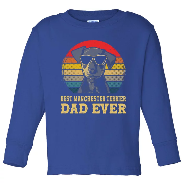 Vintage Best Chester Terrier Dad Ever Dog Lovers Cute Gift Toddler Long Sleeve Shirt