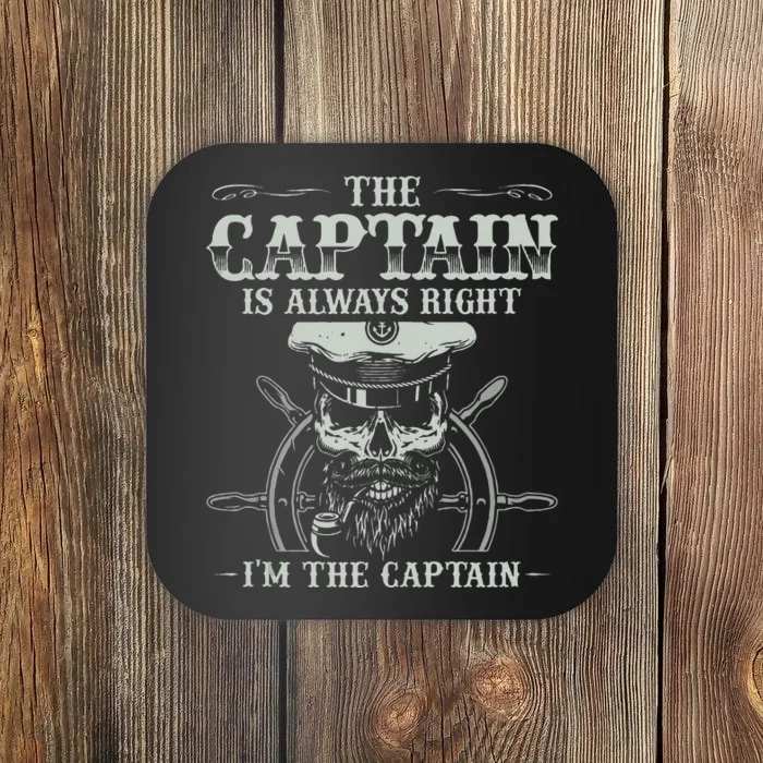 Vintage Boat Captain Men Boating Funny Boat Lover Gift Coaster