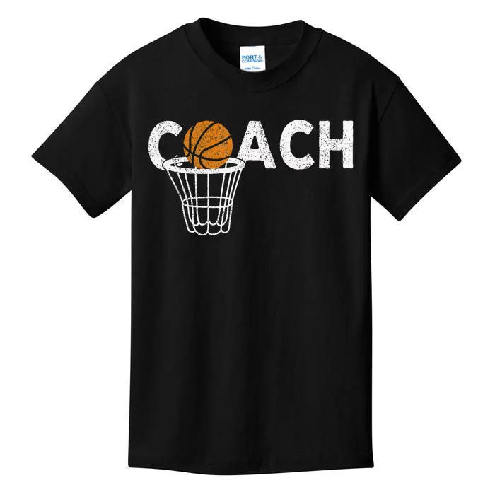 Vintage Basketball Coach Basketball Coaching Retro Kids T-Shirt