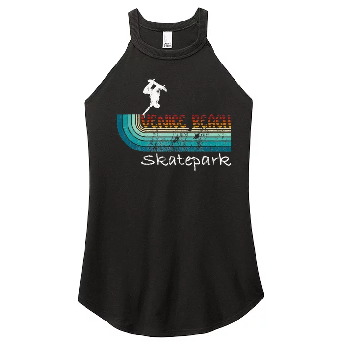 Venice Beach California Skatepark Skateboard Women’s Perfect Tri Rocker Tank