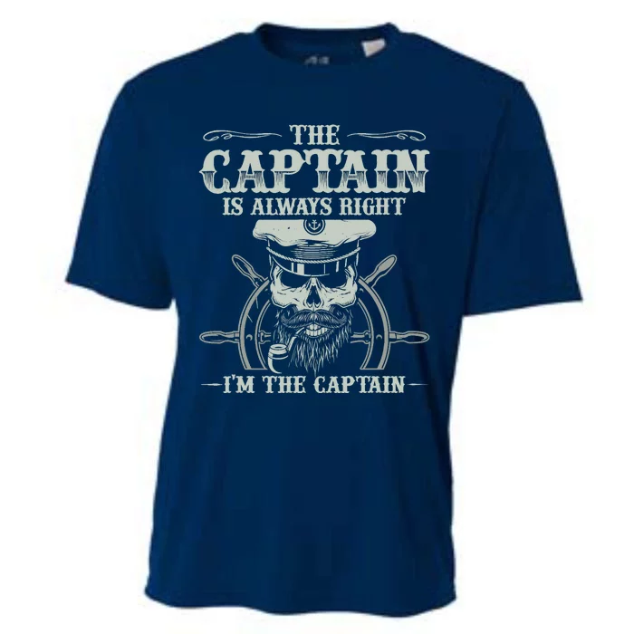 Vintage Boat Captain Boating Funny Boat Lover Gift Cooling Performance Crew T-Shirt