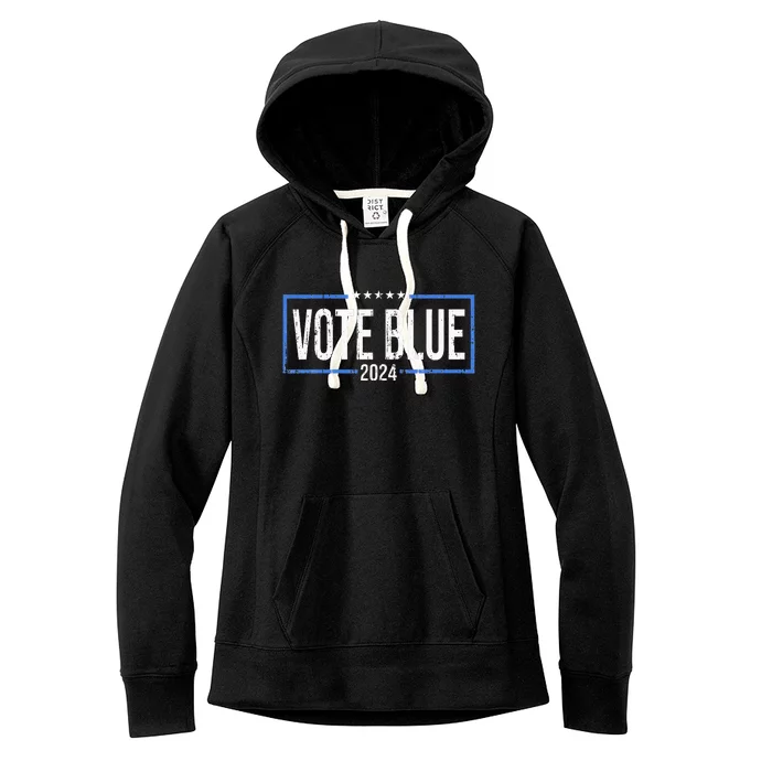 Vote Blue Democrats 2024 Presidential Election Political Women's Fleece Hoodie