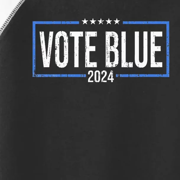 Vote Blue Democrats 2024 Presidential Election Political Toddler Fine Jersey T-Shirt