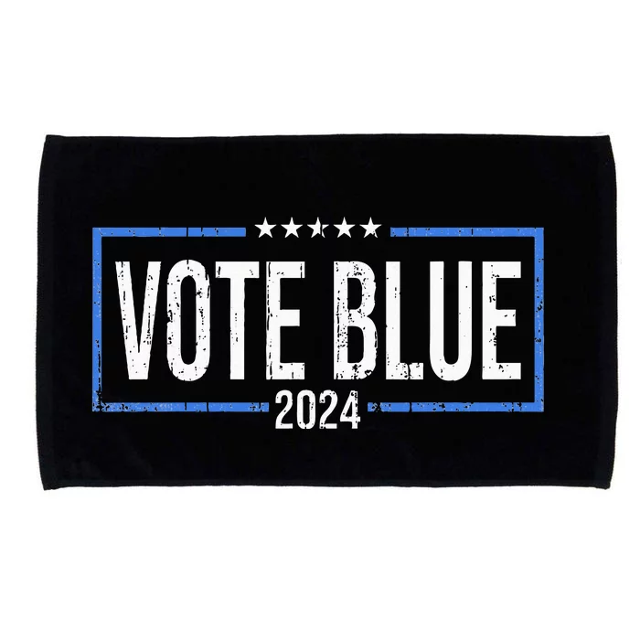 Vote Blue Democrats 2024 Presidential Election Political Microfiber Hand Towel