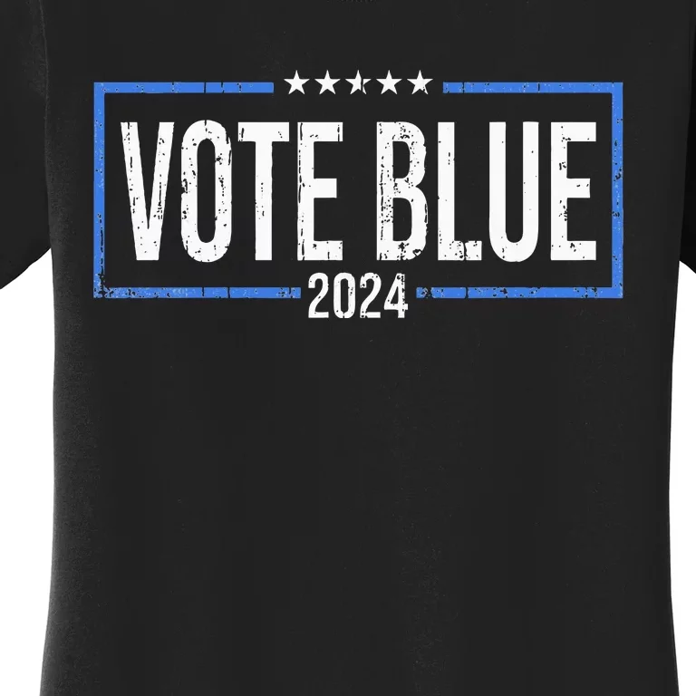 Vote Blue Democrats 2024 Presidential Election Political Women's T-Shirt