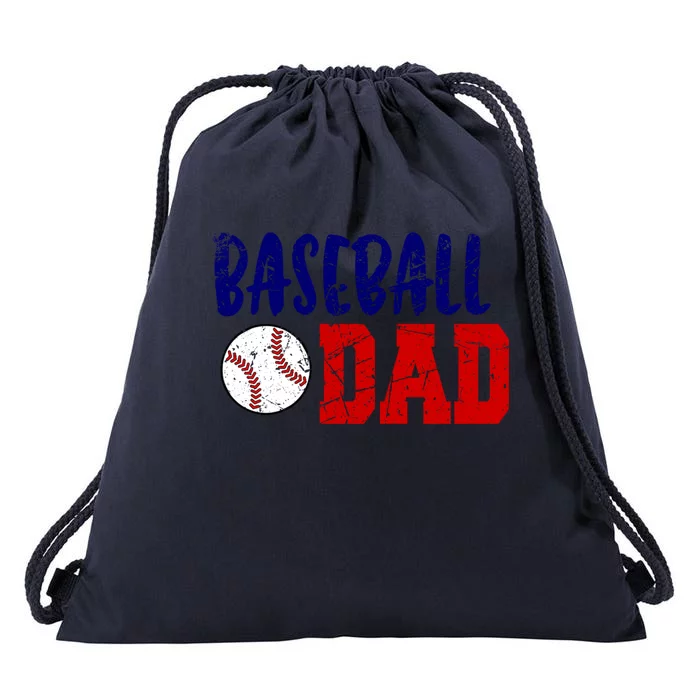 Vintage Baseball Dad Cool Gift Drawstring Bag